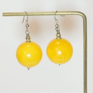 Yellow Dangle Earrings